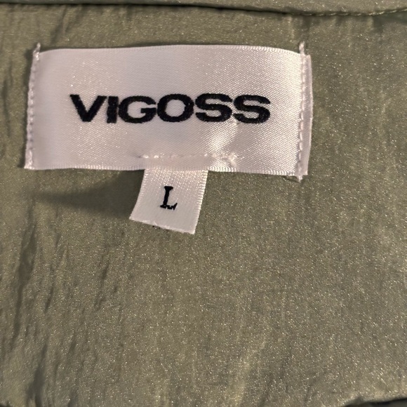 VIGOSS Olive Green Midsection Hooded Jacket, Women’s Size Large - Picture 5 of 6